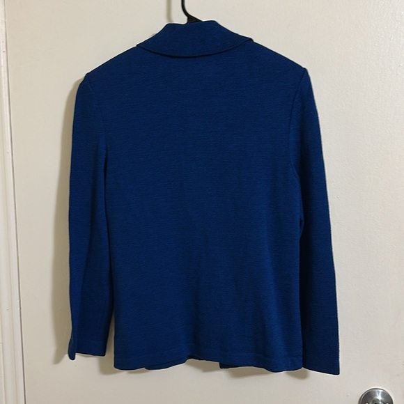 Vintage St. John Collection Two Toned Sapphire Zip Jacket - Picture 5 of 6